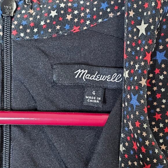 Madewell Stars 100% Silk Dress Size 4 - Picture 3 of 13